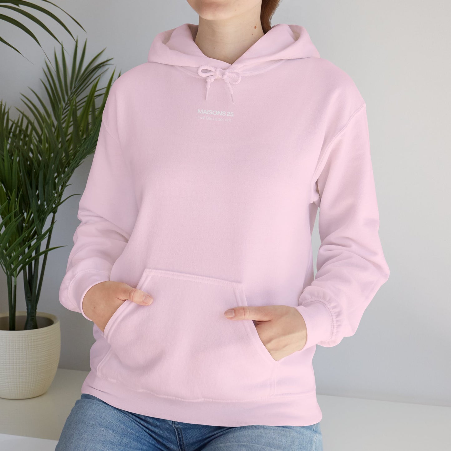 SUDADERA MAISONS 25 I WILL BECAUSE I AM - PINK