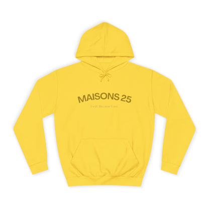 SUDADERA MAISONS 25 CON CAPUCHA - LIGHT YELLOW