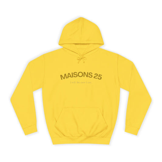 SUDADERA MAISONS 25 CON CAPUCHA - LIGHT YELLOW