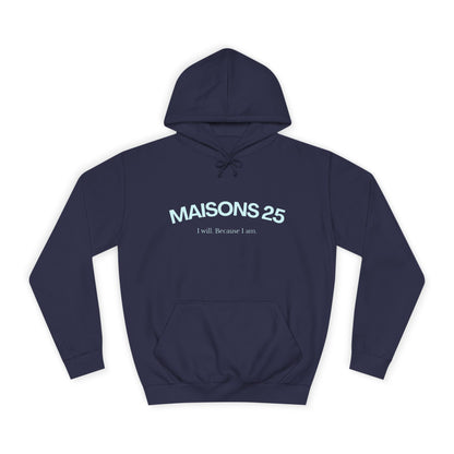 SUDADERA MAISONS 25 CON CAPUCHA - AZUL OSCURO