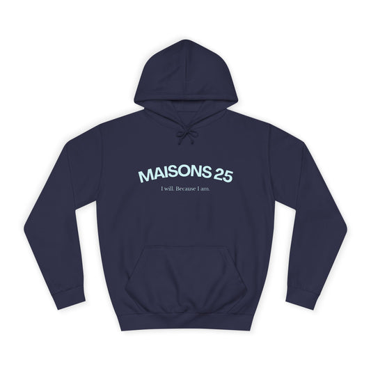 SUDADERA MAISONS 25 CON CAPUCHA - AZUL OSCURO