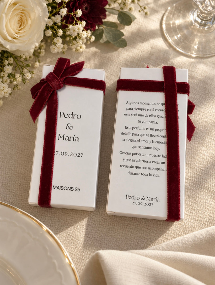 Palabras que forman parte del regalo.